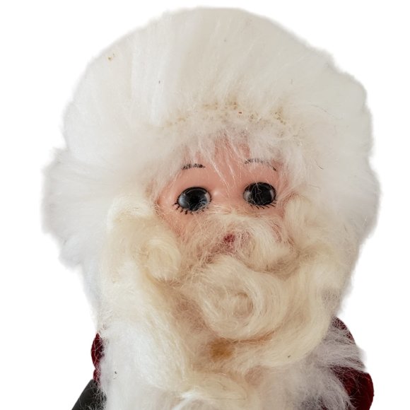 Santa Claus Doll Sleepy Eyes 8" Celluloid? Vintage 1950s 50s MCM RARE - Picture 6 of 10